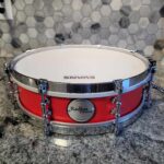 Radius Drums 13"x4" Red birch piccolo stave snare drum.