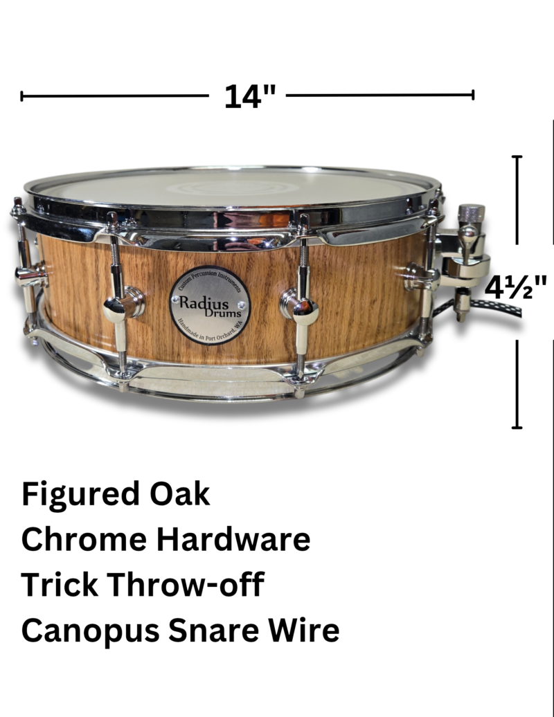 Figured Oak Snare Drum