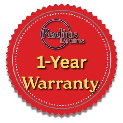Radius Drums One-Year Warranty